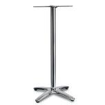 bar height table base chrome