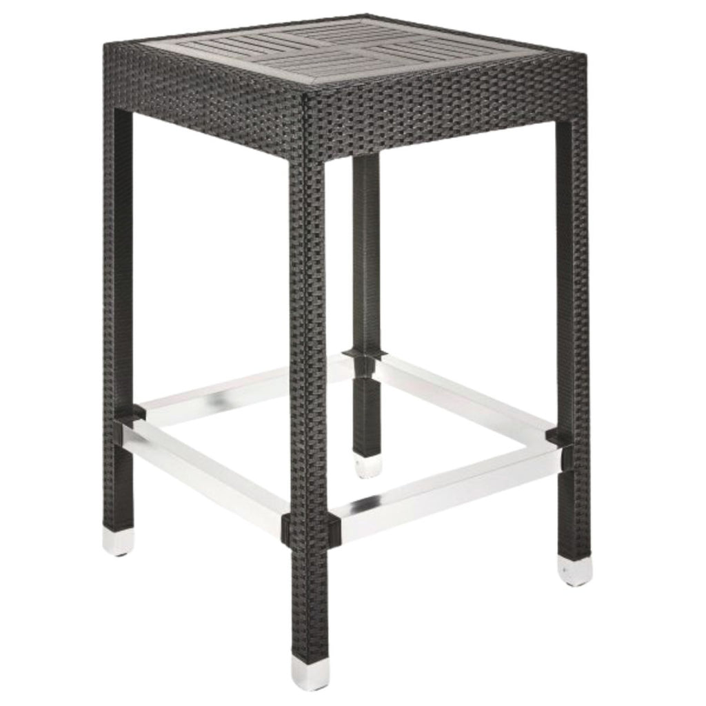 Rattan weave outdoor bar height table Commercial Furniture