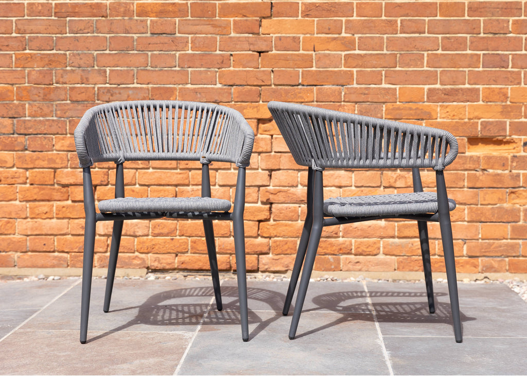 Outdoor Weave Polypropylene Arm Chair Commercial Furniture