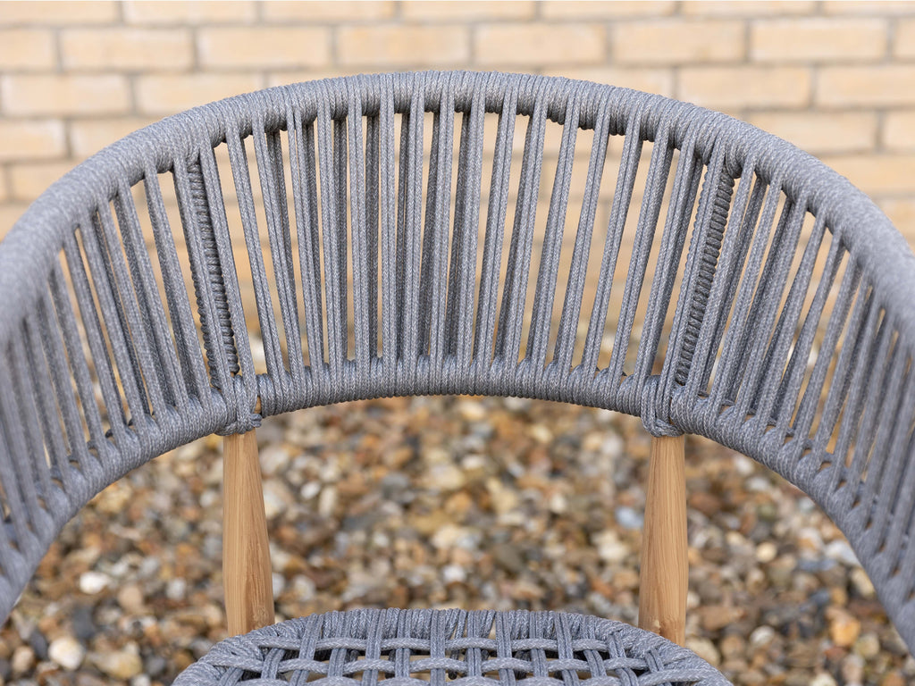 Outdoor Weave Polypropylene Arm Chair Commercial Furniture