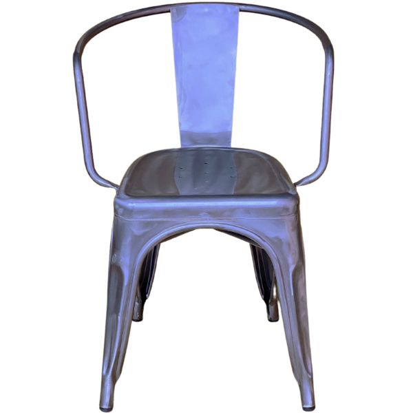 Industrial Arm Chair for Hospitality Dining Areas Outdoor Industrial Chair