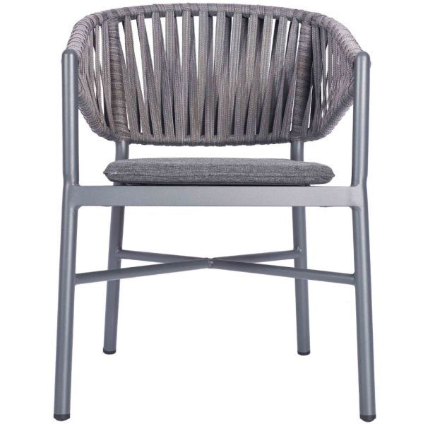 Outdoor Bar Stool Grey Weave Polypropylene Commercial Furniture