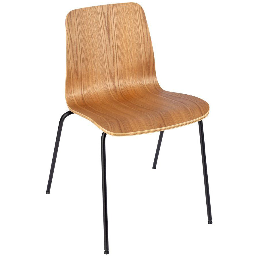 Wooden Chair with metal legs for cafes and student accommodation commercial furniture 