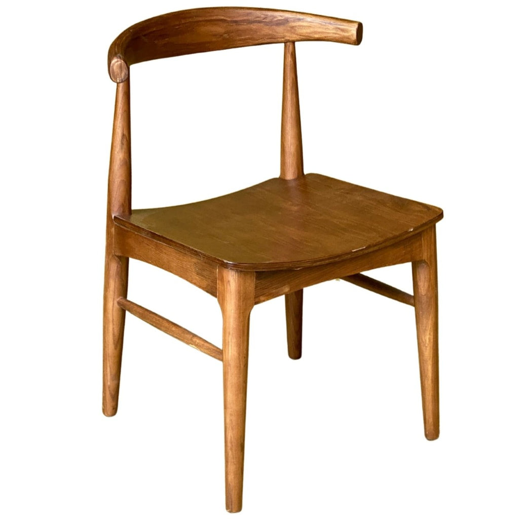 Wooden Dining Chair Cow Horn Commercial Furniture