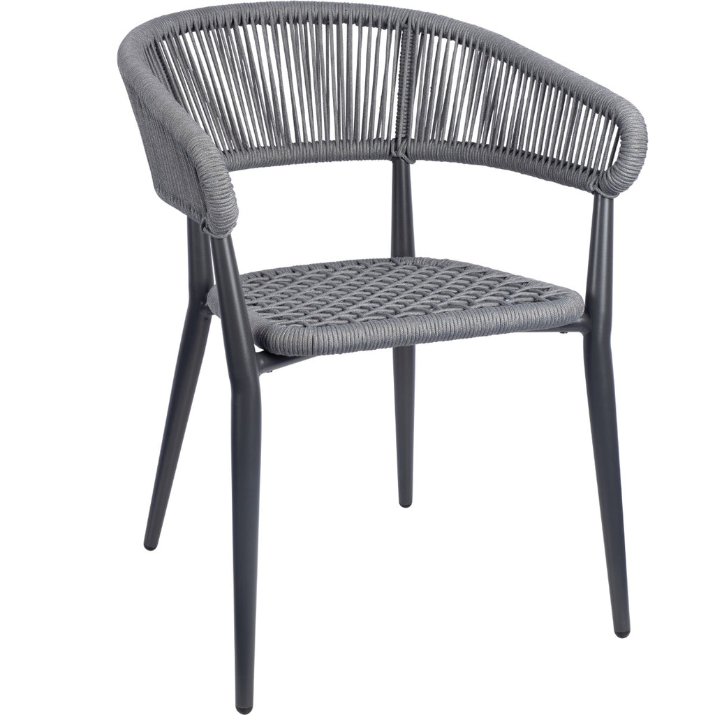 Outdoor Weave Polypropylene Arm Chair Commercial Furniture