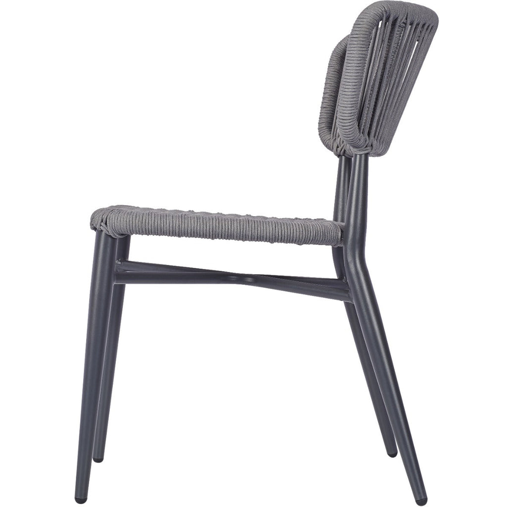 Outdoor Weave Aluminium Frame Weave Polypropylene Dining Chair