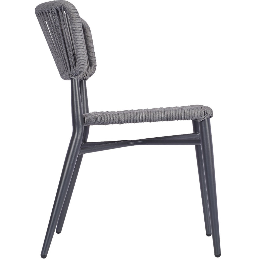 Outdoor Weave Aluminium Frame Weave Polypropylene Dining Chair