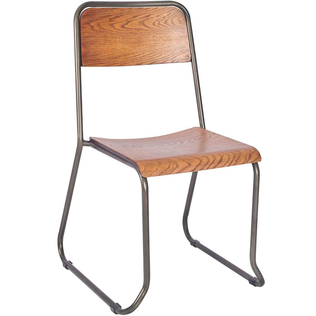 wooden industrial style dining chair commercial furniture